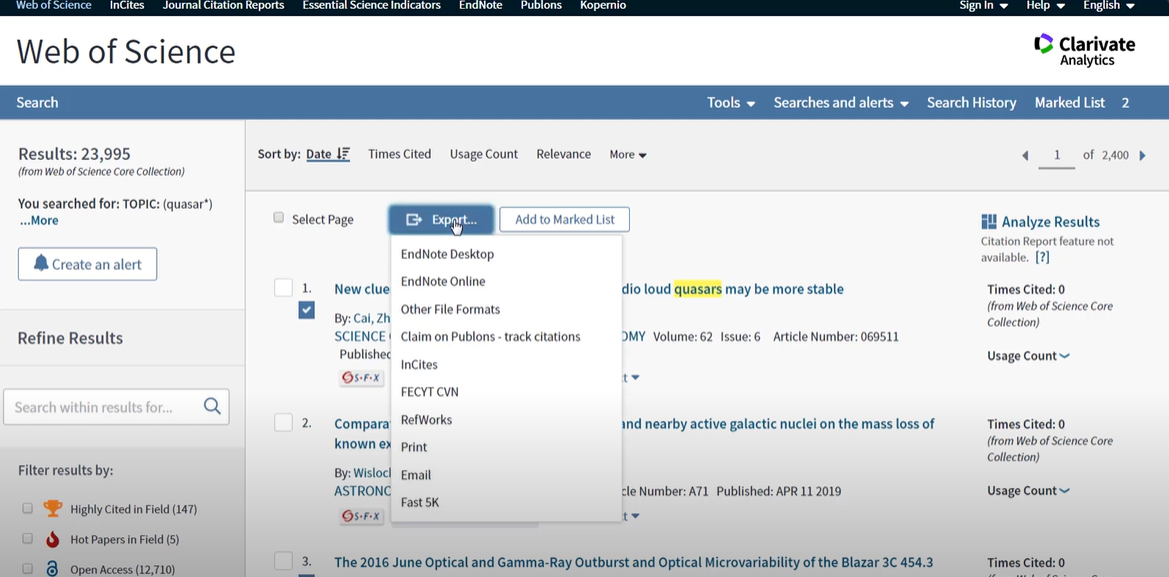 How do I import articles from Web of Science to Rayyan? – Rayyan Help ...