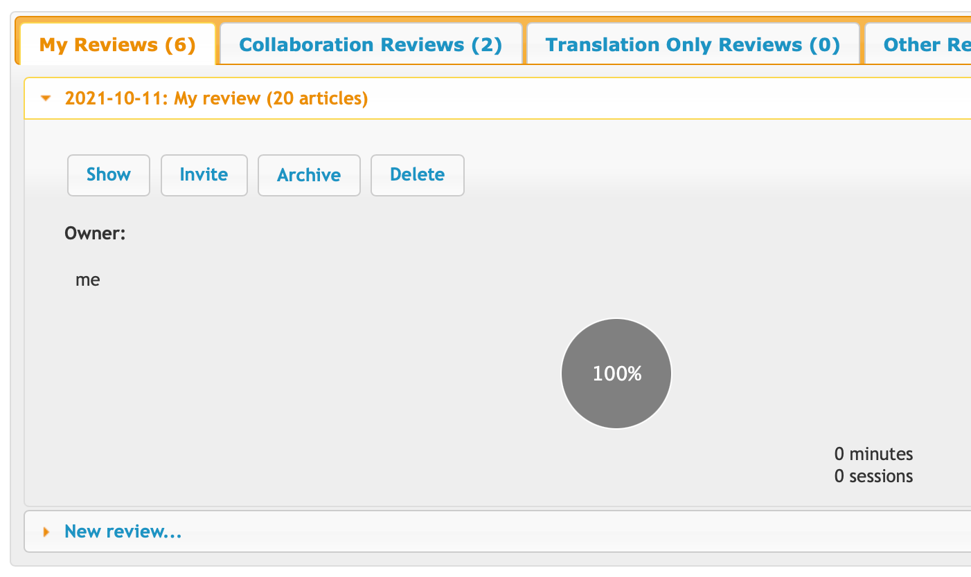 collaborative systematic reviews